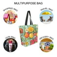 thumbnail image 7 of FORMRS Womens Canvas Tote Bag with Zipper Inner Pocket Shoulder Handbag, Vibrant Tomatoes, 7 of 7