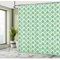 thumbnail image 5 of Ambesonne Antique Oriental Shower Curtain, Thai Floral Art, 69"Wx84"L, Seafoam Dark Turquoise, 5 of 5