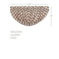 thumbnail image 4 of VHC Brands Annie Buffalo Portabella Check Balloon Valance 15x60, 4 of 7