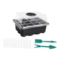 thumbnail image 4 of Fengbin Plant Starter Tray Growing Tray Sturdy Indoor Versatile Vented Reusable Starting Black 12 Hole, 4 of 9