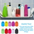 thumbnail image 3 of Key Chain Premium Material Chic Flip Caps Reusable Wristlet Bottle Holder Assorted Colors Different Styles Sanitizer Holders Purple XY, 3 of 7