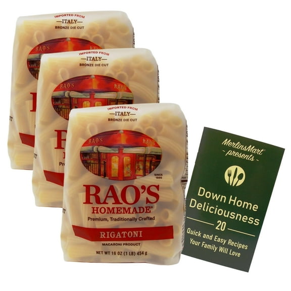Rao's Homemade Imported Italian Pasta - Rigatoni - 3 Count (16 Ounces)   MerlinsMart Zine