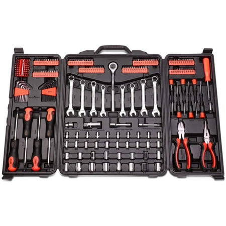 

DNA MOTORING Green 39 PCs Portable TooL Kit Household Hand Toolbox General Repair Screwdriver Pliers Hammer Hex (TOOLS-00010)