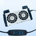 thumbnail image 1 of Aquarium Chiller 1 2 3 Heads Aquarium Chiller Cooling Fan With Adjustable Aquarium Fan Bracket Ultra Quiet Fish Tank Cooling Fan System For Salt Fresh Water, 1 of 9