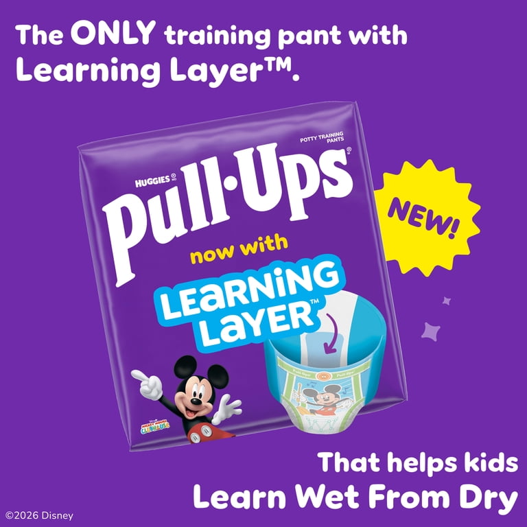 Pull-Ups, Boys' Potty Training Pants, Size 5T-6T, Multicolor