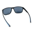 thumbnail image 4 of Mens Traditional 90s Classic Rectangle Sport Plastic Aerodynamic Sunglasses Black Blue - Black, 4 of 4