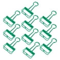 thumbnail image 1 of 10 sujetadores metálicos dorados de 32mm, diseño creativo con perforaciones, ideal para organizar documentos y papelería, en tono verde menta, paquete de 10 piezas., 1 of 6
