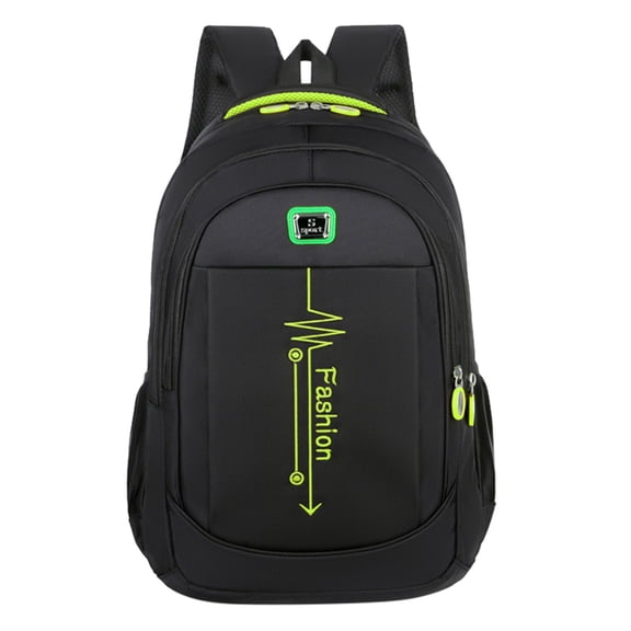 University Sport ECG Print Backpack for Ages 14th 17th 19th Orthopedic Spine Support Padded Strap Multi Compartment Waterproof Large Capacity Back To School Bookbag
