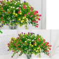 thumbnail image 3 of Inteprter 2x flores artificiales, plantas de imitación, decoración de hierro, arreglos al aire libre, coloridos, hermosos plásticos, calcomanía de Flores artificiales Rosa Inteprter HA084317-01, 3 of 6