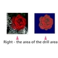 thumbnail image 3 of 5D rosa roja flor redonda diamantes de imitación punto de cruz DIY cristal Floral arte costura hogar Oficina bordado diamante pintura Methold JJ12247-00, 3 of 5