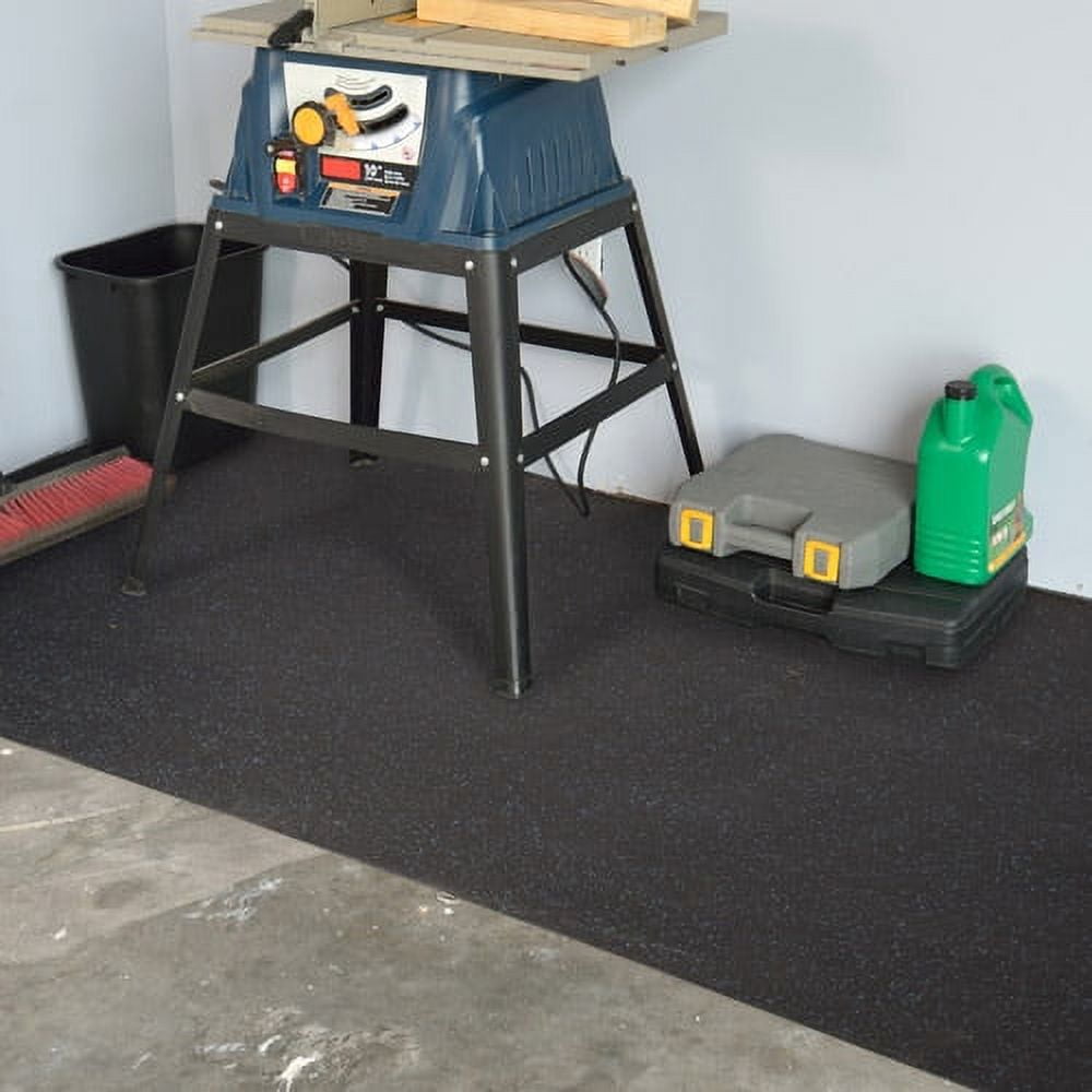 CAP Recycled Rubber Roll-Up Equipment Mat, Black