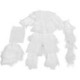thumbnail image 2 of Pitycbo Ghillie Suit Uniform Set Breathable Jacket, Disguise with Storage Bag, Pants Hat white, 2 of 7