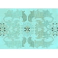 thumbnail image 1 of Ahgly Company Indoor Rectangle Abstract Light Blue Modern Area Rugs, 7' x 10', 1 of 4