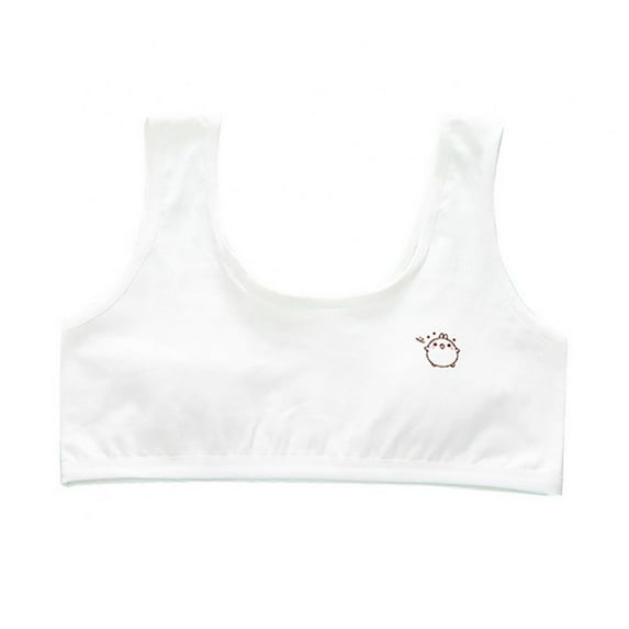 Bras for Girls Training Cotton Bras Wireless Light Padded Sports Bra