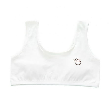 

Bras for Girls Training Cotton Bras Wireless Light Padded Sports Bra