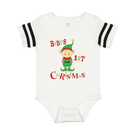 

Inktastic Babys First Christmas Elf Outfit Gift Baby Boy or Baby Girl Bodysuit