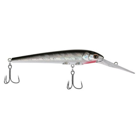 Berkley Deep Hit Stick Fishing Lure Black Silver 1/2 oz 4.25in Wide Aggressive Tail Action and Beefier Profile Equipped with Sharp Fusion19 Hook