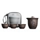 thumbnail image 4 of Juego de té de viaje, tetera con tazas, elegante, con 3 tazas y bolsa de almacenamiento para hotel, picnic, dormitorio, regalo de inauguración de la Hou De, 4 of 8