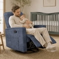 thumbnail image 2 of Evolur Raleigh Basic Glider |Recliner| Rocker, Blue Fog, 2 of 8