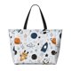 thumbnail image 2 of Fotbe Cartoon Planets Bolsa de Viaje para Playa - Resistente al Agua, Bolsa Tote de Gran Capacidad y Ligera con 7 Bolsillos para Mujeres y Hombres, 2 of 7