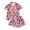 Pink, variant on Girls Suit Printed Short Sleeve Cute Trendy Daily Halloween for Girls Sport Soft Kids Lovely Shorts Set