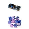 thumbnail image 1 of 20 piezas de poliédricos opacos D6 de 6 caras para juegos de mesa familiares DND. Rosado azul, 1 of 9