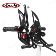Arashi (Version 2.0) Adjustable Rearsets for YAMAHA FZ1 1000 2006 - 2016 / FZ8 800 2010 - 2013 Motorcycle Accessories Foot Pegs Footrests Black 2007 2008 2009 2011 2012 2014 2015