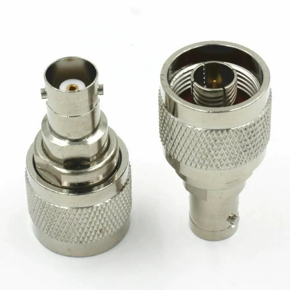 N-Type Male Plug to BNC Female Jack RF Adapter Barrel Connector