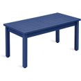 thumbnail image 4 of Dycanpo Outdoor Coffee Table Rectangle, HDPS Patio Tables for Outside, 17.7"x 35"x17.7", Navy Blue, 4 of 9