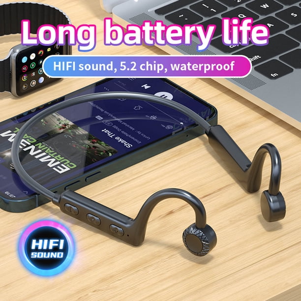 Auriculares Bluetooth, Auriculares inalámbricos, Auriculares Bluetooth inalámbricos de conducción ósea, Auriculares inalámbricos Bluetooth 5.0, Auriculares deportivos para exteriores, Auriculares de n
