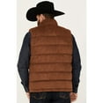 thumbnail image 4 of Cody James Men's Faux Suede Puffer Vest - CJFA22V78-CAMEL Medium, 4 of 4