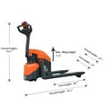 thumbnail image 2 of Tory Carrier 3300lbs Fully Powered Electric Pallet Truck Jack GEL Battery W/ 48"X27" Fork, 2 of 9