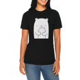 thumbnail image 3 of Plus Size Polar Bear Mom Graphic Design Deluxe Jersey T-Shirt - Black XL, 3 of 4