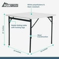 thumbnail image 3 of Open Box Peakform Folding Banquet Table for Indoor or Outdoor Use, 34", White, 3 of 10