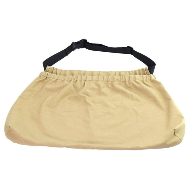 Abbracc Canvas Weeding Harvesting Apron Gathering Storage Pockets Belt Pruning Washable Brown