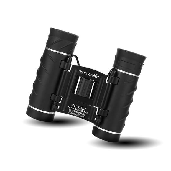 40x22 Compact Small Binoculars for Adults and Kids, Lightweight Pocket Binoculars for Bird Watching, Travel, Concerts, Sports, Camping and Hiking with Weak Light Night Vision (BAK4 Prism FMC Lens)