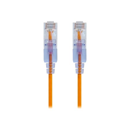 UPC: 0889028044674 | Monoprice SlimRun – Patch cable – RJ-45 (M) to RJ-45 (M) – 14 ft – 0.1 in – UTP – CAT 6a – snagless  stranded – yellow (pack of 10)