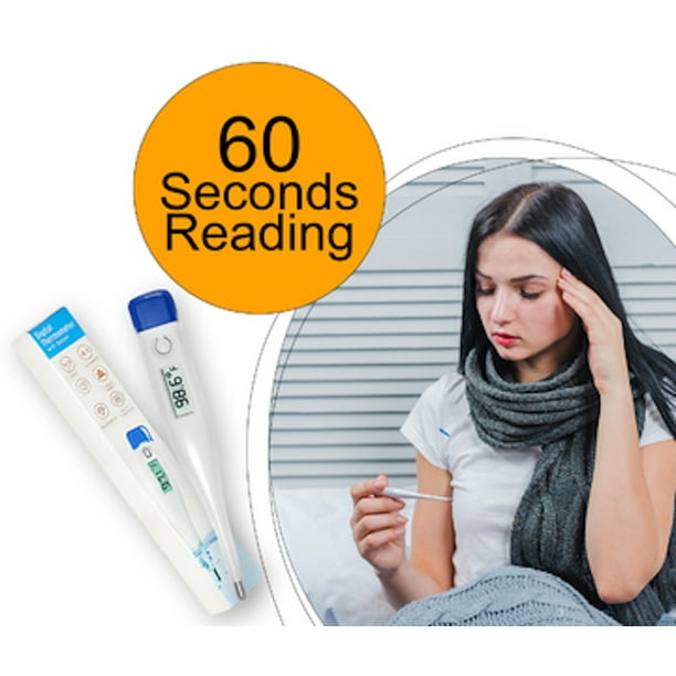 Digital Thermometer Oral Rectal for adults children Fever 60 Seconds