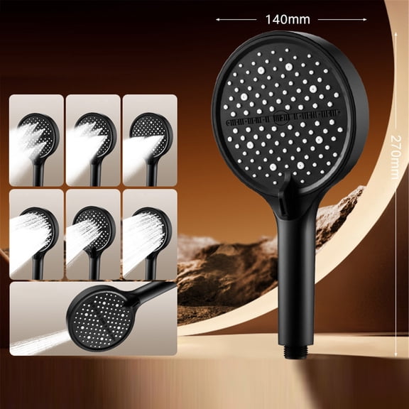 High Pressure Rain Shower Head, Adjustable Handheld Shower Head, Detachable Shower Head for Bathrooms and Home Use,Easy Clean Nozzle,Anti-Clog Water Efficient Design