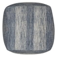 thumbnail image 3 of Pemberly Row Contemporary Boho Square Pouf in Patterened Teal Cotton, 3 of 9