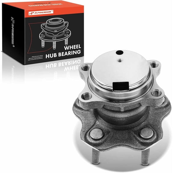 A-Premium Rear Wheel Bearings and Hub Assembly Compatible with Nissan Sentra 2007-2012 L4 2.5L, w/5-Lug, Replace# 512383