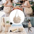 thumbnail image 7 of Hsqqdc Woven Hollow Out Shoulder Bag, Minority Style Tote for Summer Vacation, 7 of 7