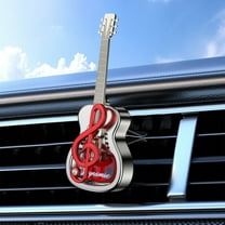 KCGYNP Car Gas Vent Clip Aromatherapy Perfume,Guitar Shape 10ml Long Lasting Aroma,Natural Plant Extract,5x2inch Decor,Safe for Pregnant Women,Odor Dislodger for All Car Models