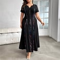 thumbnail image 5 of Blmnix Woman Dress Fit & Flare A Line Dresses Plus Size Dresses Dresses Sleeveless Black Midi Dresses Henley Antimicrobial Protection Casual Dresses,XXXL, 5 of 7