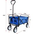 thumbnail image 2 of Toytexx Chariot Utilitaire Pliant avec Capacité de 176 Lb, Chariot Pliable avec Roues à 360° et Poignée Réglable pour Magasinage, Camping, Usage Extérieur, Bleu, 2 of 5