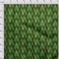 thumbnail image 4 of oneOone Cotton Cambric Green Fabric Ikat Sewing Craft Projects Fabric Prints By Yard 56 Inch Wide, 4 of 4