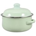 thumbnail image 1 of GOOHOCHY Multifunctional Cooking Stew Soup Pot Enamel Stockpot Green For Home Kitchen 1Pcs, 1 of 8