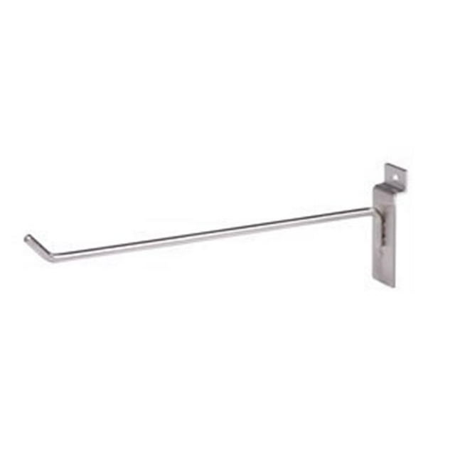 Econoco BQSWH10SN Crochet de 10 Po pour Paroi à Lattes, Nickel Satiné