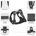 thumbnail image 4 of No Pull Dog Harness For Large Dogs Easy Walk Dog Vest Adjustable Collars Harnesses & Leashes Set Breathable Oxford Outdoor Walking Safety Reflective Strip Gingham Check Plaid Pattern Prints, 4 of 9
