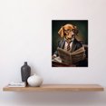 thumbnail image 2 of Collie Businessman Dog Shirt And Tie Reading Paper Fun Quirky Artwork Unframed Wall Art Print Poster Home Decor Premium, 2 of 5